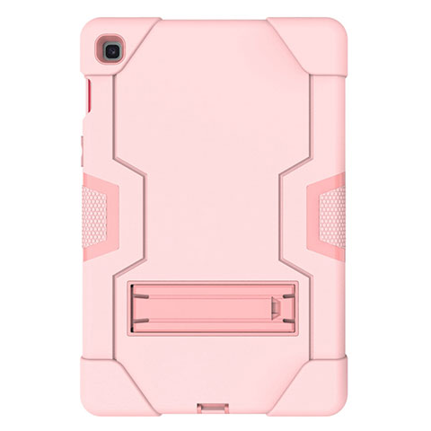 Funda Bumper Silicona y Plastico Mate Carcasa con Soporte A03 para Samsung Galaxy Tab S5e 4G 10.5 SM-T725 Oro Rosa