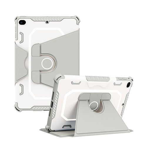 Funda Bumper Silicona y Plastico Mate Carcasa con Soporte L04 para Apple iPad Mini 5 (2019) Gris