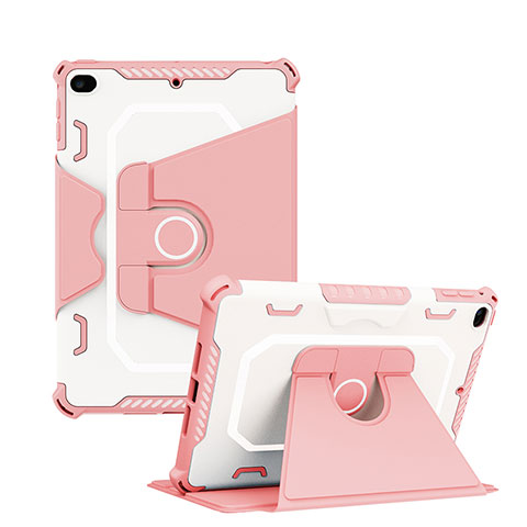 Funda Bumper Silicona y Plastico Mate Carcasa con Soporte L04 para Apple iPad Mini 5 (2019) Rosa