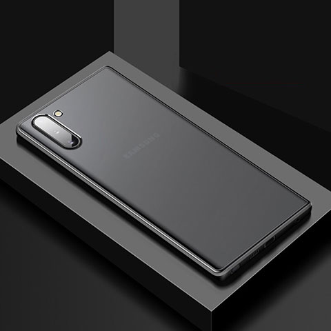 Funda Bumper Silicona y Plastico Mate Carcasa G01 para Samsung Galaxy Note 10 Negro
