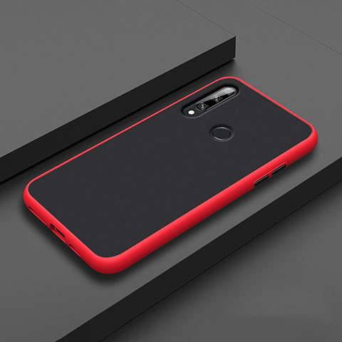 Funda Bumper Silicona y Plastico Mate Carcasa para Huawei Enjoy 10 Plus Rojo