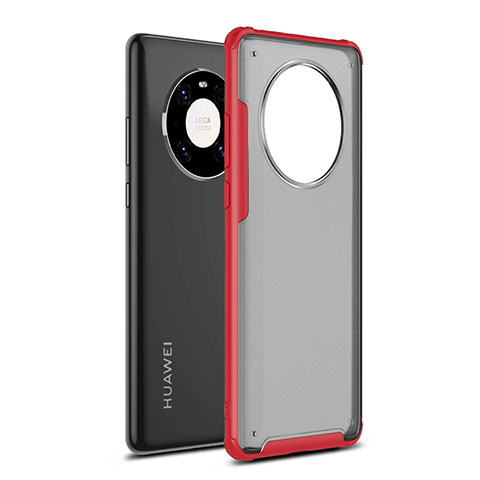 Funda Bumper Silicona y Plastico Mate Carcasa para Huawei Mate 40E 5G Rojo