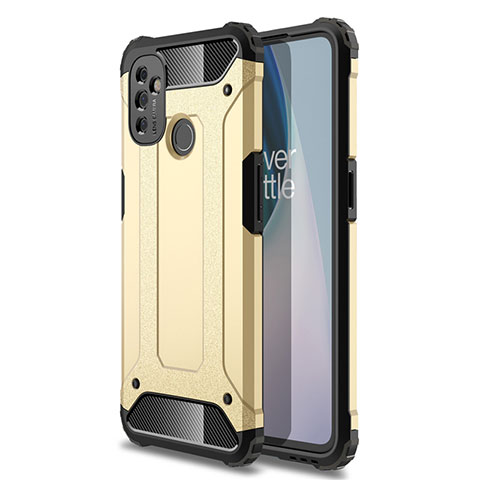 Funda Bumper Silicona y Plastico Mate Carcasa para OnePlus Nord N100 Oro