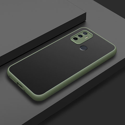 Funda Bumper Silicona y Plastico Mate Carcasa para Oppo A53 Ejercito Verde