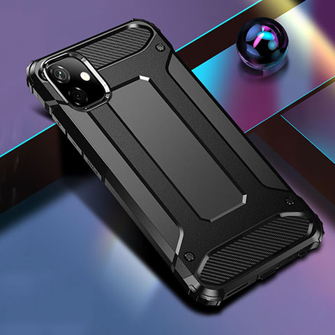 Funda Bumper Silicona y Plastico Mate Carcasa R01 para Apple iPhone 11 Negro