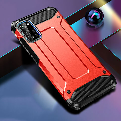 Funda Bumper Silicona y Plastico Mate Carcasa R01 para Huawei Honor View 30 Pro 5G Rojo
