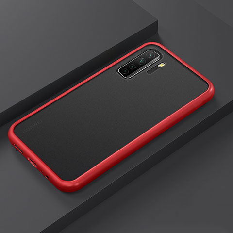 Funda Bumper Silicona y Plastico Mate Carcasa R01 para Huawei Nova 7 SE 5G Rojo