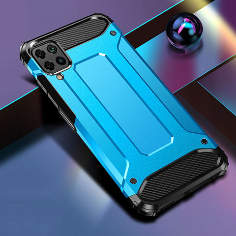 Funda Bumper Silicona y Plastico Mate Carcasa R01 para Huawei Nova 7i Azul Cielo