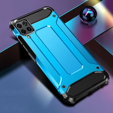 Funda Bumper Silicona y Plastico Mate Carcasa R01 para Huawei P40 Lite Azul Cielo