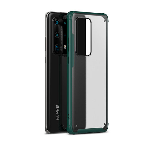 Funda Bumper Silicona y Plastico Mate Carcasa R01 para Huawei P40 Pro+ Plus Verde