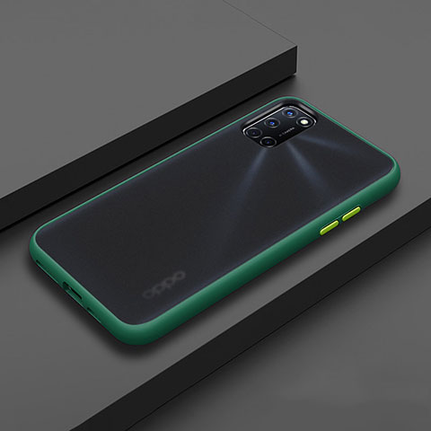 Funda Bumper Silicona y Plastico Mate Carcasa R01 para Oppo A92 Verde