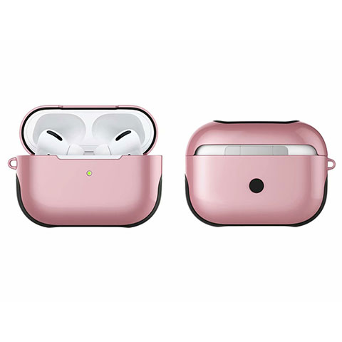 Funda Bumper Silicona y Plastico Mate Carcasa U01 para Apple AirPods Pro Oro Rosa