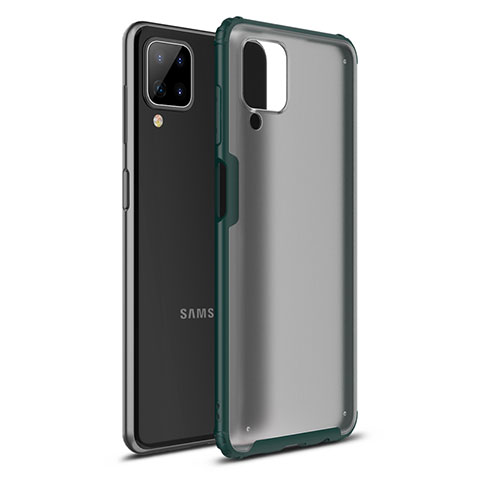Funda Bumper Silicona y Plastico Mate Carcasa U01 para Samsung Galaxy A12 Verde