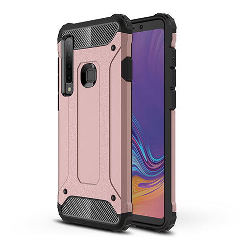 Funda Bumper Silicona y Plastico Mate Carcasa WL1 para Samsung Galaxy A9 Star Pro Oro Rosa