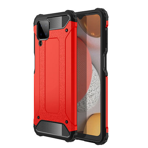 Funda Bumper Silicona y Plastico Mate Carcasa WL1 para Samsung Galaxy M12 Rojo