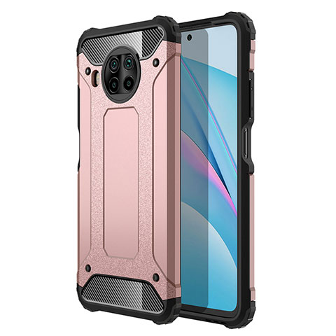 Funda Bumper Silicona y Plastico Mate Carcasa WL1 para Xiaomi Mi 10T Lite 5G Oro Rosa