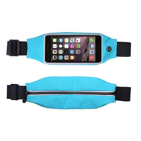 Funda Cinturon Brazo Correr Universal L10 Azul Cielo