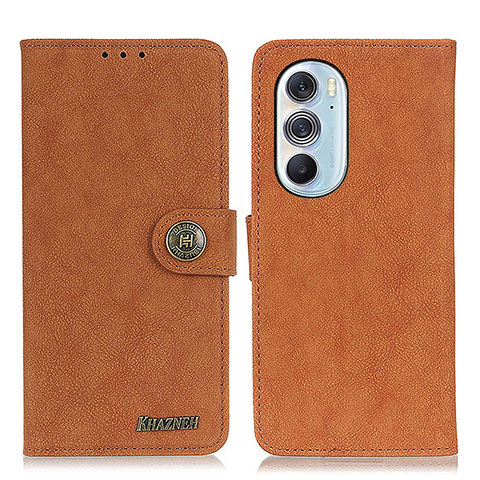 Funda de Cuero Cartera con Soporte Carcasa A01D para Motorola Moto Edge X30 5G Marron