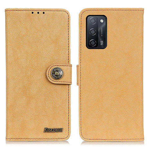 Funda de Cuero Cartera con Soporte Carcasa A01D para Oppo A55 5G Oro