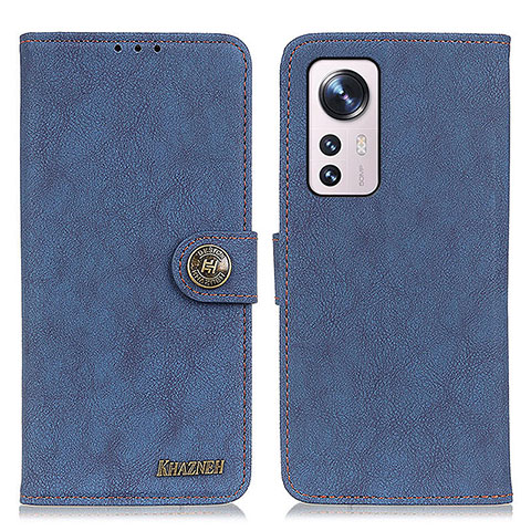 Funda de Cuero Cartera con Soporte Carcasa A01D para Xiaomi Mi 12 5G Azul