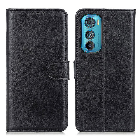 Funda de Cuero Cartera con Soporte Carcasa A02D para Motorola Moto Edge 30 5G Negro