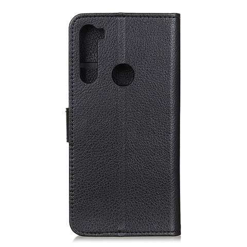 Funda de Cuero Cartera con Soporte Carcasa A03D para Motorola Moto One Fusion Plus Negro