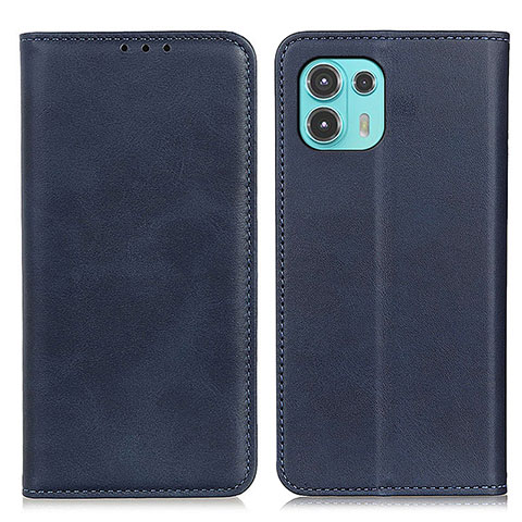 Funda de Cuero Cartera con Soporte Carcasa A04D para Motorola Moto Edge 20 Lite 5G Azul