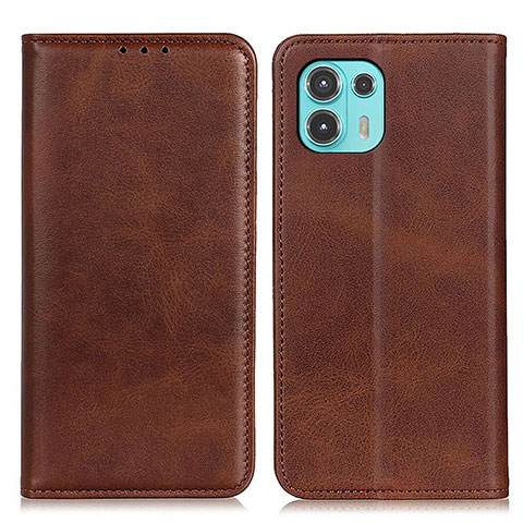 Funda de Cuero Cartera con Soporte Carcasa A04D para Motorola Moto Edge 20 Lite 5G Marron