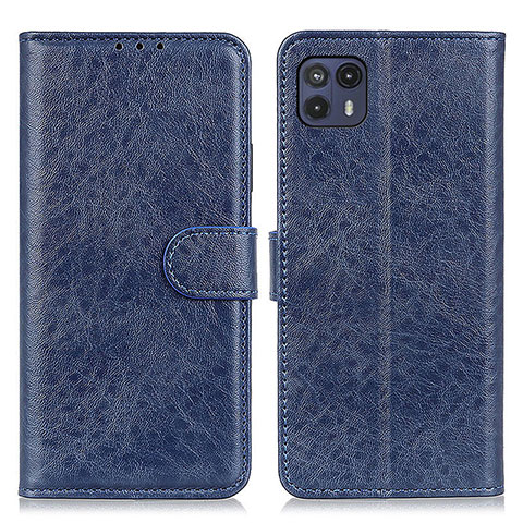 Funda de Cuero Cartera con Soporte Carcasa A04D para Motorola Moto G50 5G Azul