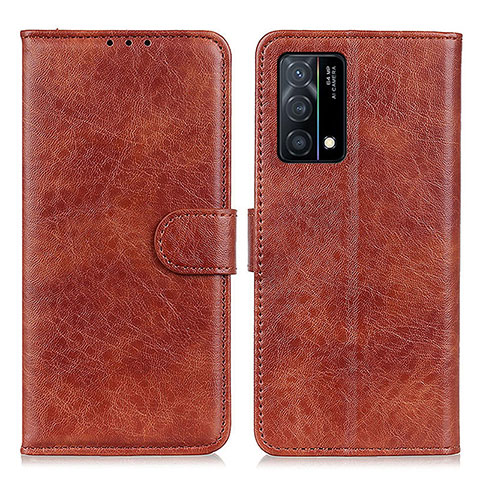 Funda de Cuero Cartera con Soporte Carcasa A04D para Oppo K9 5G Marron