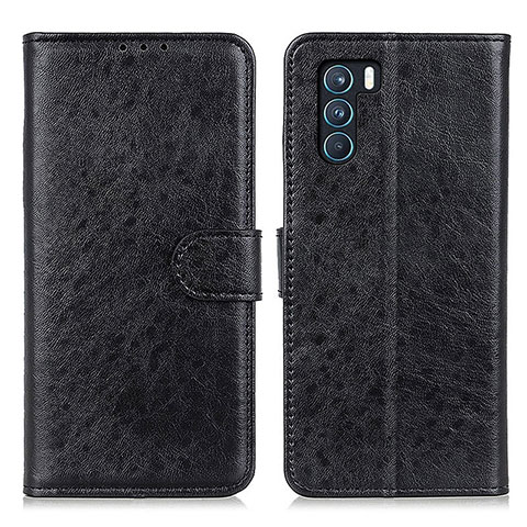 Funda de Cuero Cartera con Soporte Carcasa A04D para Oppo K9 Pro 5G Negro