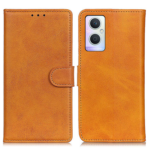 Funda de Cuero Cartera con Soporte Carcasa A04D para Oppo Reno8 Z 5G Marron