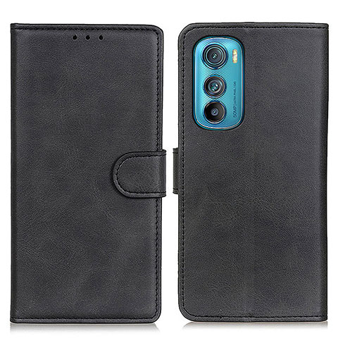 Funda de Cuero Cartera con Soporte Carcasa A05D para Motorola Moto Edge 30 5G Negro