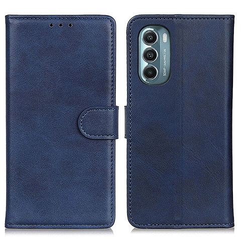 Funda de Cuero Cartera con Soporte Carcasa A05D para Motorola Moto G Stylus (2022) 5G Azul