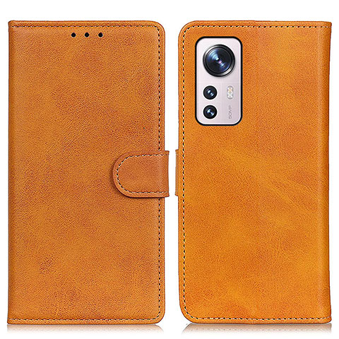 Funda de Cuero Cartera con Soporte Carcasa A05D para Xiaomi Mi 12 Pro 5G Marron