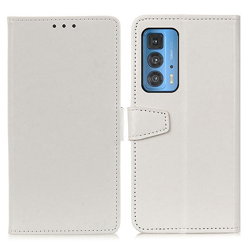 Funda de Cuero Cartera con Soporte Carcasa A06D para Motorola Moto Edge 20 Pro 5G Blanco