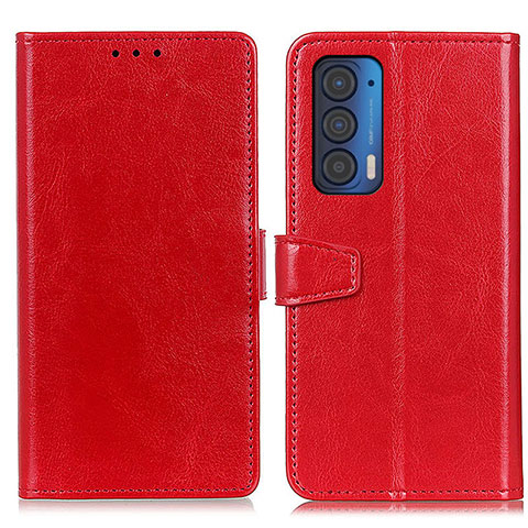 Funda de Cuero Cartera con Soporte Carcasa A06D para Motorola Moto Edge (2021) 5G Rojo