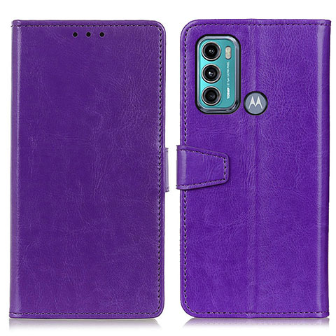 Funda de Cuero Cartera con Soporte Carcasa A06D para Motorola Moto G40 Fusion Morado