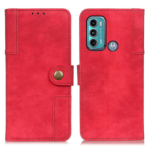 Funda de Cuero Cartera con Soporte Carcasa A07D para Motorola Moto G40 Fusion Rojo