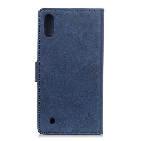 Funda de Cuero Cartera con Soporte Carcasa A09D para Samsung Galaxy M01 Azul