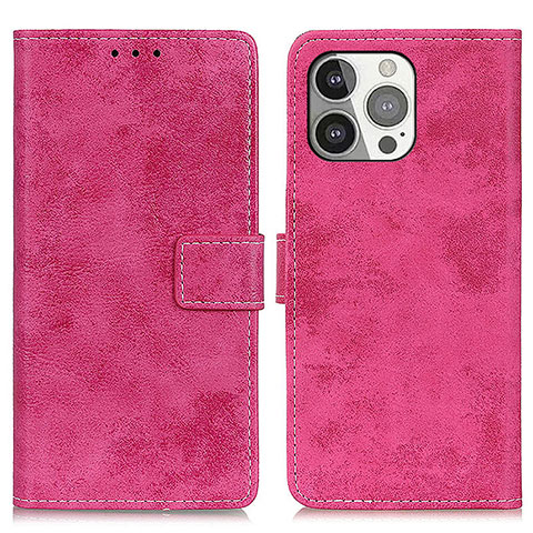 Funda de Cuero Cartera con Soporte Carcasa A10 para Apple iPhone 13 Pro Rosa Roja