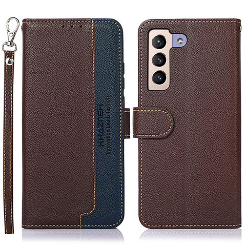 Funda de Cuero Cartera con Soporte Carcasa A10D para Samsung Galaxy S23 Plus 5G Marron