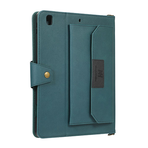 Funda de Cuero Cartera con Soporte Carcasa AD1 para Apple iPad Air 2 Verde