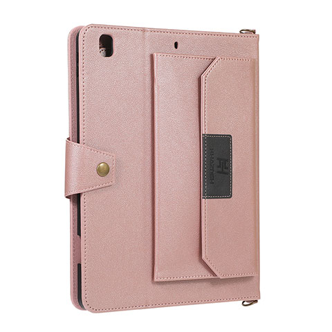 Funda de Cuero Cartera con Soporte Carcasa AD1 para Apple iPad Pro 9.7 Oro Rosa