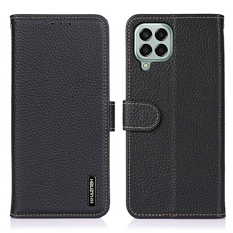 Funda de Cuero Cartera con Soporte Carcasa B01H para Samsung Galaxy M33 5G Negro