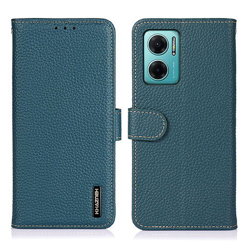 Funda de Cuero Cartera con Soporte Carcasa B01H para Xiaomi Redmi 10 5G Verde