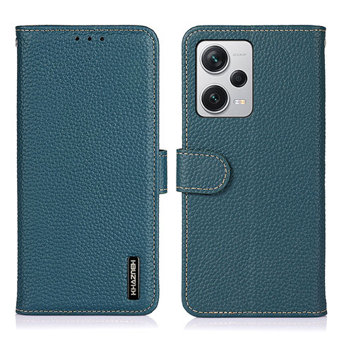 Funda de Cuero Cartera con Soporte Carcasa B01H para Xiaomi Redmi Note 12 Pro+ Plus 5G Verde