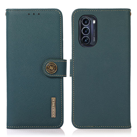 Funda de Cuero Cartera con Soporte Carcasa B02H para Motorola Moto G52j 5G Verde