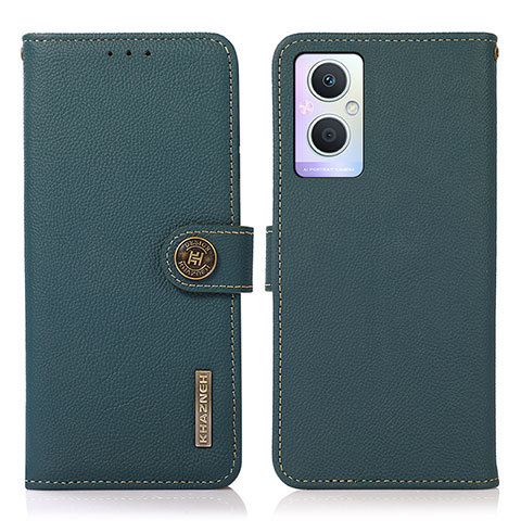 Funda de Cuero Cartera con Soporte Carcasa B02H para Oppo F21 Pro 5G Verde