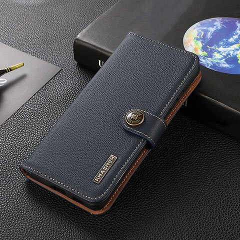 Funda de Cuero Cartera con Soporte Carcasa B02H para Xiaomi Mi 12S Ultra 5G Azul